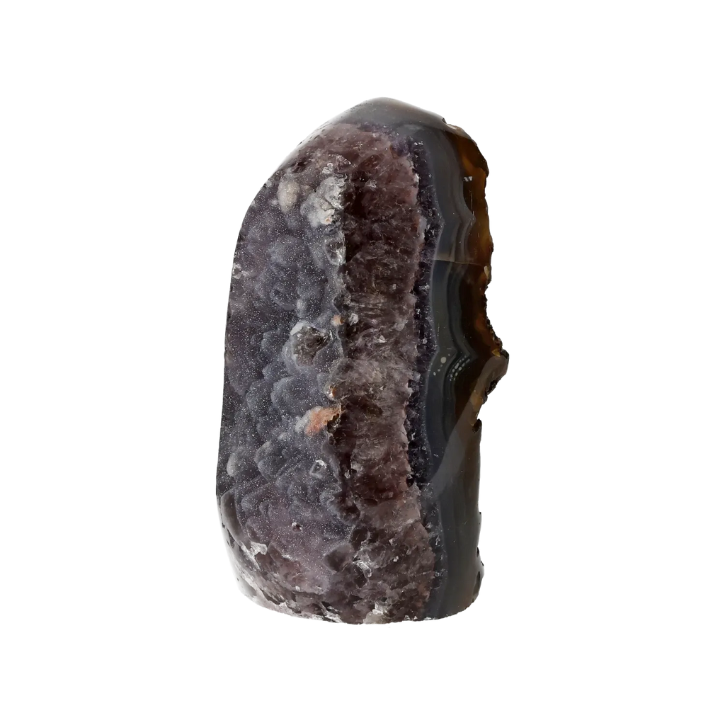 Agate Geode with Amethyst Cut Base 10000374