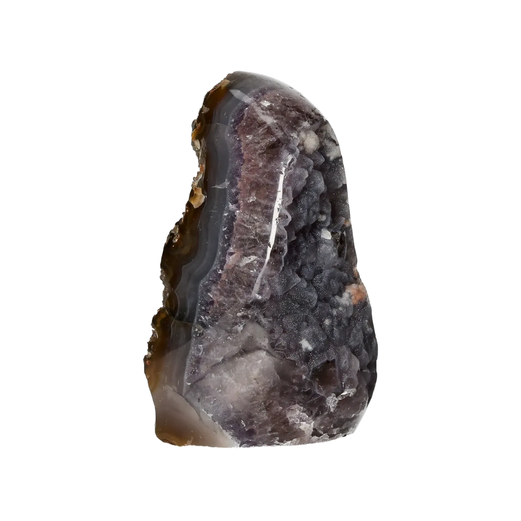 Agate Geode with Amethyst Cut Base 10000374