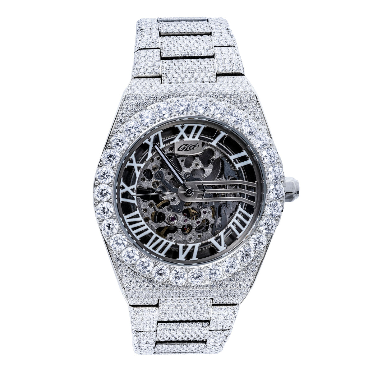 42MM Iced Moissanite Alpha Era® Luminous Skeleton 316