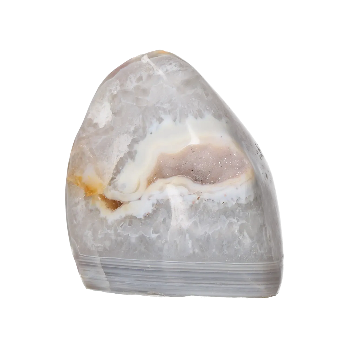 Agate Geode with Quartz Cut Base 10000401