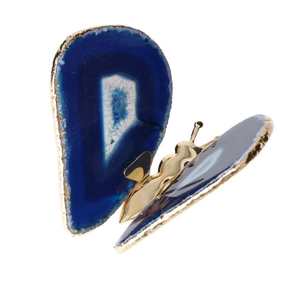 Agate Butterfly With Gold Trim 628853
