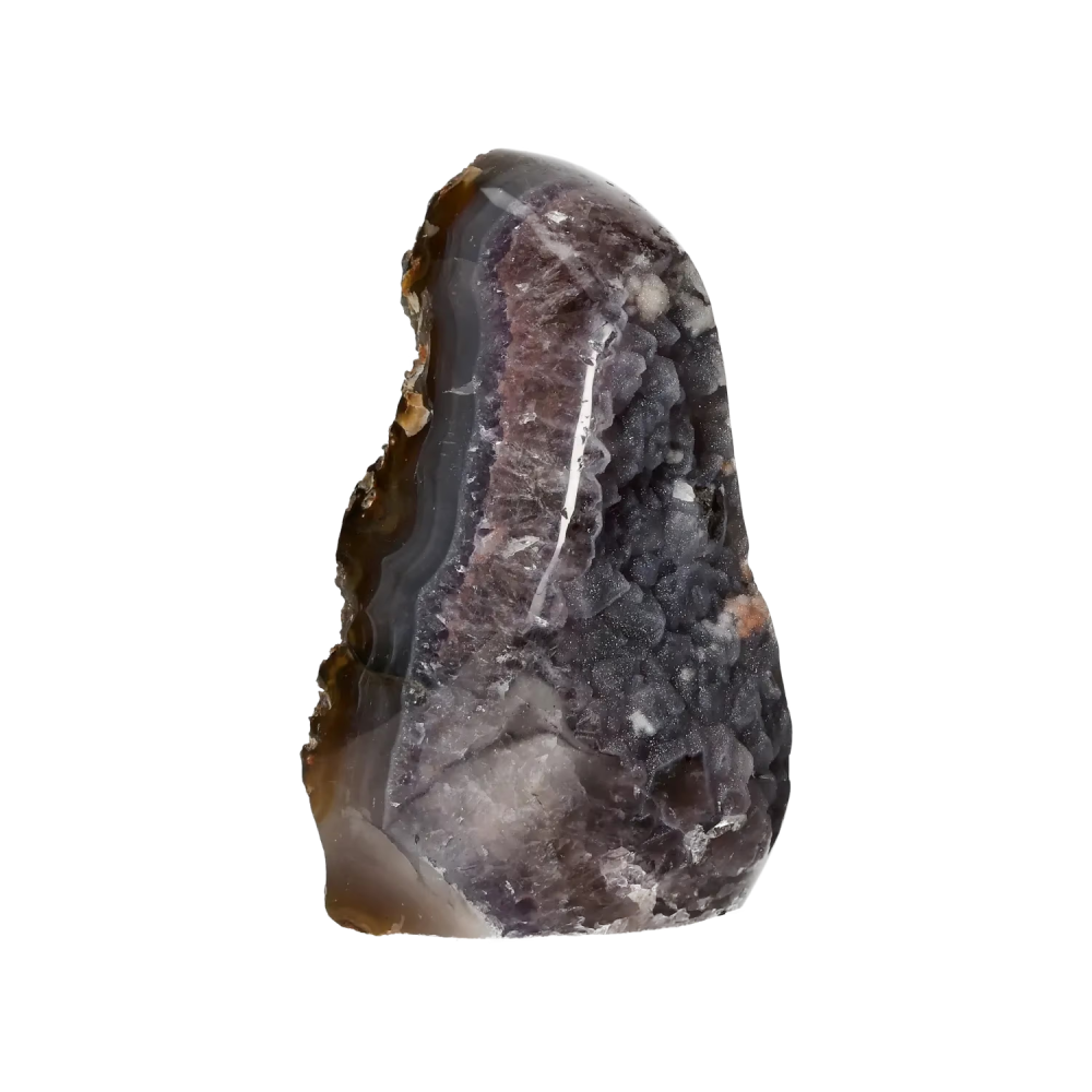 Agate Geode with Amethyst Cut Base 10000374