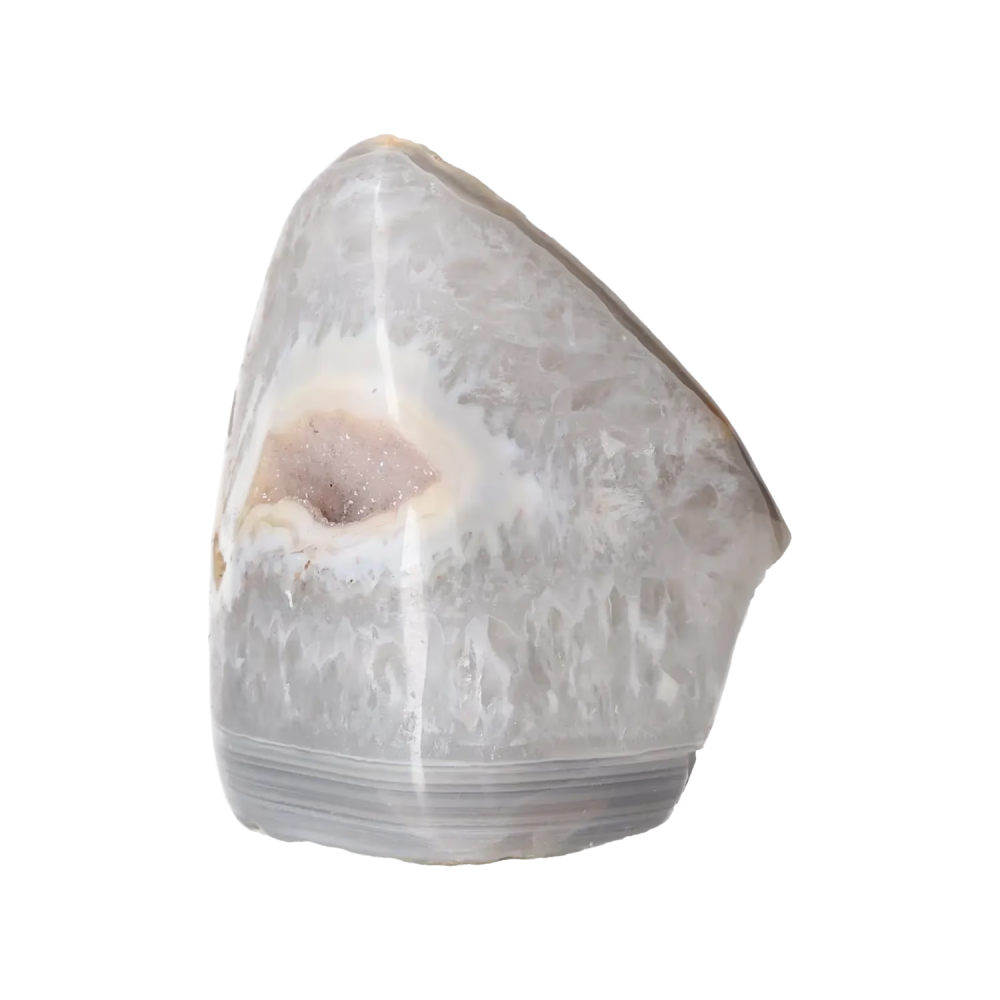 Agate Geode with Quartz Cut Base 10000401