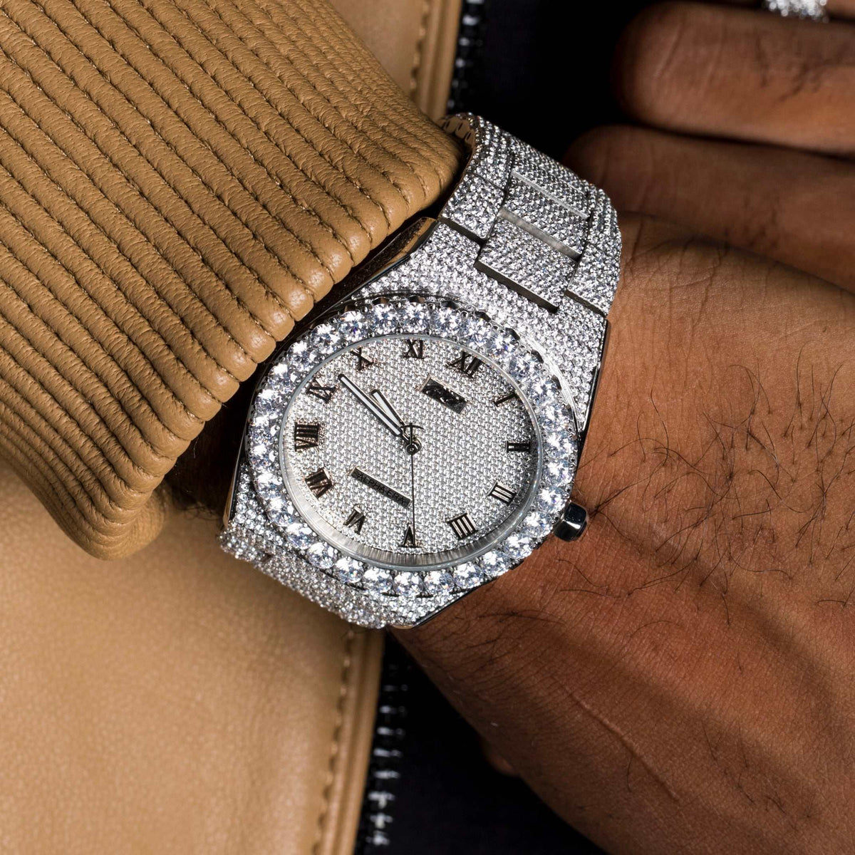 42MM Fully Iced Moissanite Alpha Era® 316