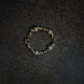 GLD X Bloody Osiris Dual Finish Lab Diamond Ball Chain Bracelet in White and Yellow Solid Gold