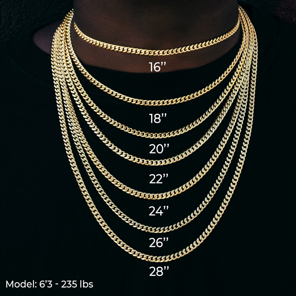 Franco Chain in Black - 6mm