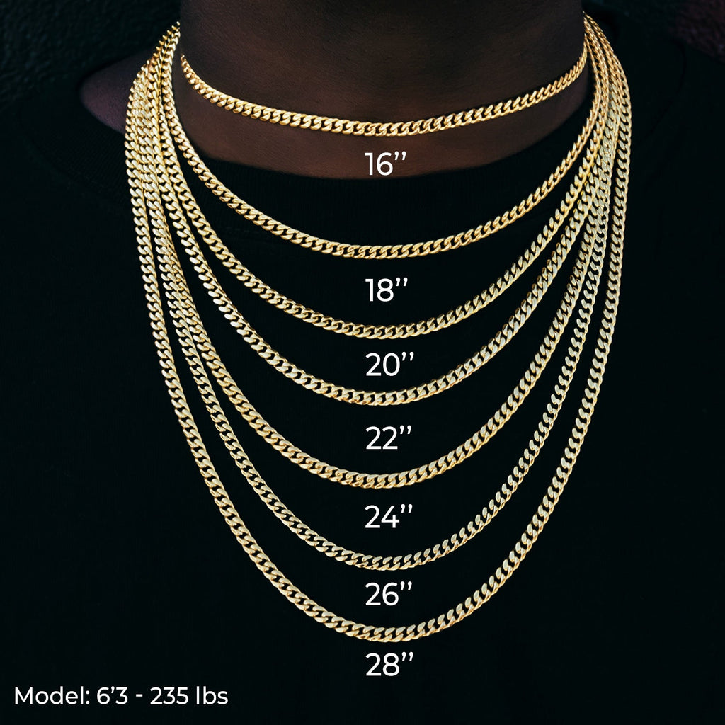 Valentina Chain in Yellow Gold- 7mm
