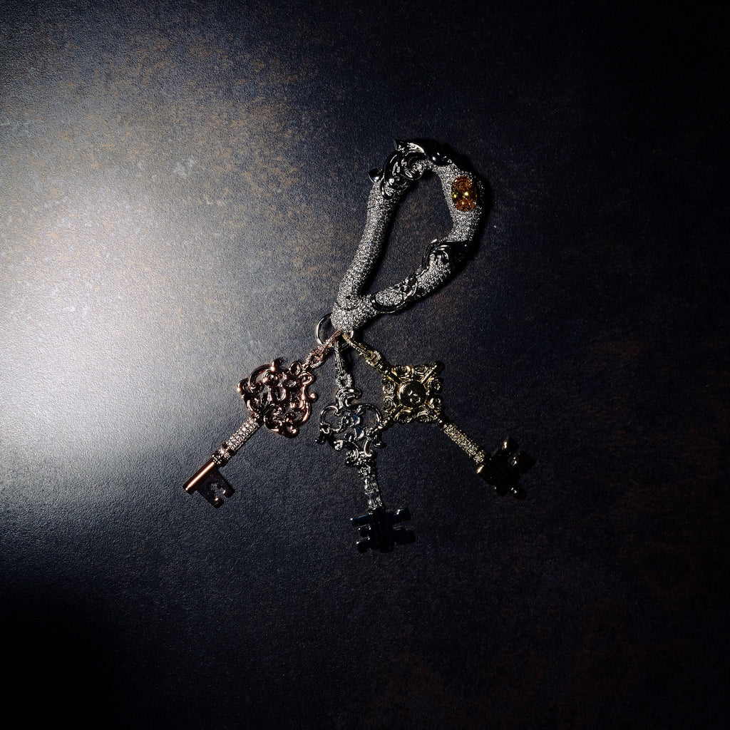 GLD X Bloody Osiris Moissanite Carabiner + Key Clip On Bundle