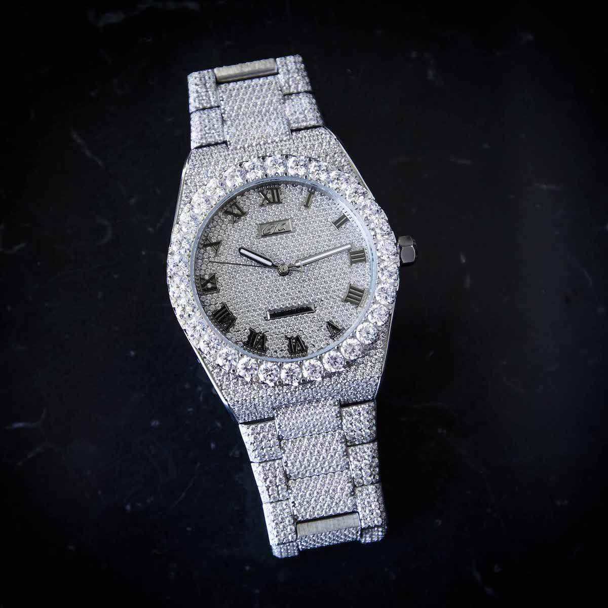 42MM Fully Iced Moissanite Alpha Era® 316