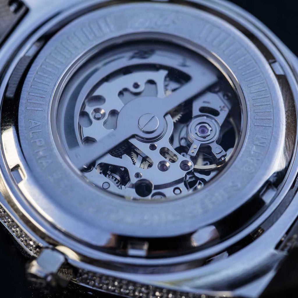 42MM Iced Moissanite Alpha Era® Luminous Skeleton 316