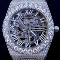 42MM Iced Moissanite Alpha Era® Luminous Skeleton 316